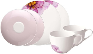Кофейный сервиз Villeroy & Boch Rose Garden 6 предметов белый 10-4287-7040