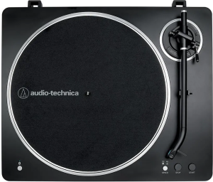 Виниловый проигрыватель Audio-Technica AT-LP70XBTBS, черно-серебристый