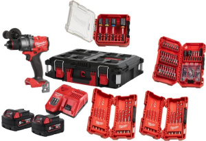 Аккумуляторная ударная дрель-шуруповерт Milwaukee M18 FPD3100P-502P 4933498240 2х5,0 Ач в кейсе Packout с АКБ и ЗУ