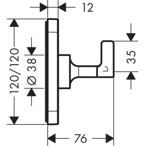 Комплект Hansgrohe Trio Quattro 36772000