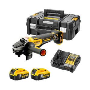 Аккумуляторная угловая шлифмашина DeWALT DCG406P2 в кейсе с АКБ и ЗУ