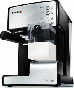 Кофеварка рожковая Breville VCF045X/VCF046X Prima Latte, серебристый