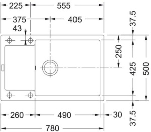 Кухонная раковина Franke Maris MRG 611-78 BB 114.0363.190, платиновый
