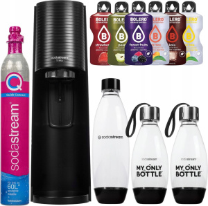 Сатуратор Sodastream Terra Black + 3 бутылки + баллон, набор для 6 напитков
