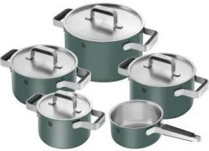 Набор кастрюль ZWILLING PURE 5 кастрюль 9 эл зелёный 1028854