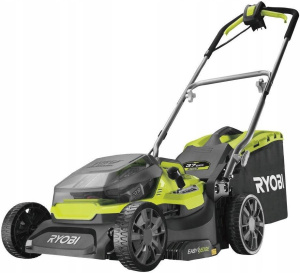 Аккумуляторная гибридная газонокосилка RYOBI RY18LMH37A-225 с 2 АКБ и ЗУ