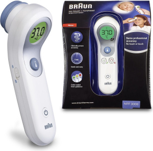 Бесконтактный термометр Braun No Touch + Forehead NTF3000