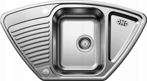 Кухонная мойка Blanco Tipo 9 E 526338, матовая сталь