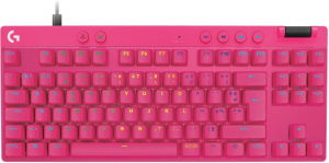 Игровая клавиатура Logitech G PRO X TKL Rapid 920013249, пурпурная