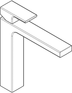Смеситель для раковины без сливного гарнитура Hansgrohe Vernis Shape 190 71591000, хром
