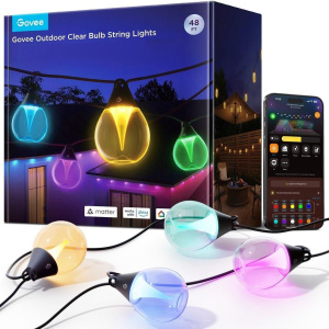 Светодиодная лента Govee H7025 RGBICW, Wi-Fi, Bluetooth, 14,63 м