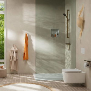 Смеситель для душа Hansgrohe Tecturis S Накладной 73622140 матовая бронза
