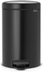Мусорное ведро с педалью Brabantia NewIcon 113741, 12 л, чёрное
