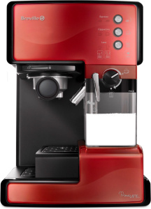 Рожковая кофеварка Breville Prima Latte VCF046X, красная