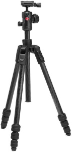 Штатив Manfrotto Befree Advanced Carbon Twist AS с шаровой головкой ARCA, чёрный, серебряный