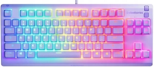 Игровая клавиатура SteelSeries Apex 3 TKL US (64940), лавандовый