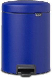 Мусорное ведро с педалью Brabantia NewIcon 206849, 5 л, минерально-синее