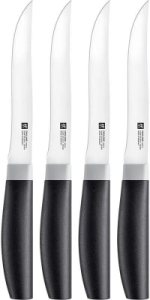 Набор 4 ножей для стейков Zwilling Now S, 12 см, черный
