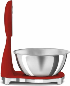 Кухонные весы Smeg KSF01RDWW красные