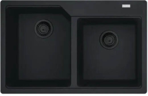 Кухонная раковина Franke Urban UBG 620-36-33 114.0697.746, матовый черный / черный слив
