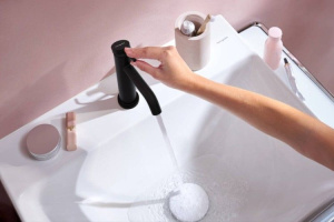 Смеситель для раковины Hansgrohe Tecturis S Черный Матовый 73317670