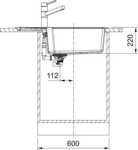 Кухонная раковина Franke Urban UBG 611-78 XL 114.0687.281, Каменный серый