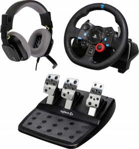 Комплект игровой руль Logitech G29 и гарнитура Astro A10 991-000486 для PS4