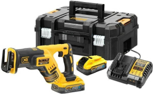 Аккумуляторная сабельная пила DeWALT DCS367H2TQW, с АКБ и ЗУ