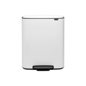 Мусорное ведро с педалью Brabantia Bo 211447, 2 × 30 л, белое