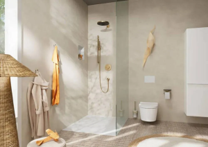 Ершик для унитаза с держателем Hansgrohe AddStoris, бронза матовая 41752140