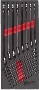 Ложемент с комбинированными ключами Milwaukee MAX BIT 15 ед 4932479827