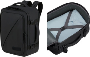 Рюкзак American Tourister Take2Cabin S/M Puff, черный