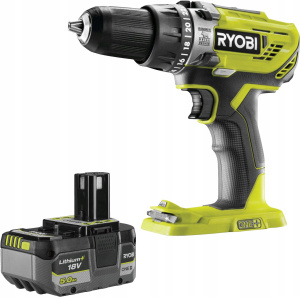 Комплект аккумуляторной ударной дрели-шуруповерта RYOBI R18PD3-0 с АКБ