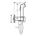 Ручной душ Hansgrohe 1Jet E Ecosmart 29233340, шлифованный черный хром