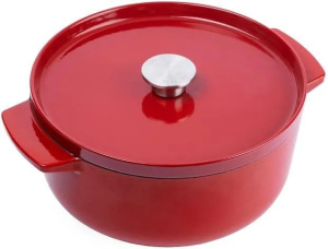 Кастрюля чугунная KitchenAid 5,2 л красный