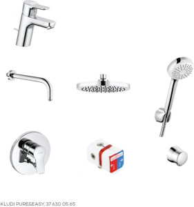 Душевой гарнитур Kludi Pure&Easy 376300565