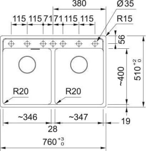 Кухонная раковина Franke Maris MRG 620-35-35 114.0661.785, белый полярный
