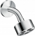Верхний душ с лейкой 75 1Jet EcoSmart и кронштейном Hansgrohe AXOR One 48490000, хром