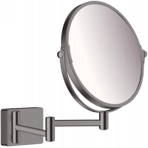 Косметическое зеркало Hansgrohe AddStoris 41791340, шлифованный черный хром