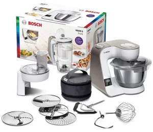Кухонный комбайн Bosch MUM5XW20 1000 Вт, белый/коричневый