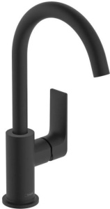 Смеситель для раковины Hansgrohe Rebris E 72576670, матовый черный
