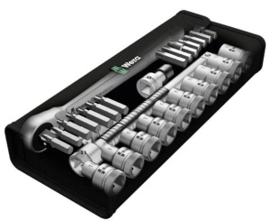 Wera торцевые ключи 10-19 мм 1/2 набор 28 cz. трещотка Zyklop Metal Push 05004077001