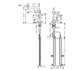 Кухонный смеситель Hansgrohe 72859000 хром