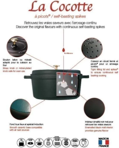 Чугунная овальная кастрюля Staub Cocotte Ø 31 см, гранатовая 40510-289-0