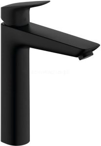 Смеситель для раковины со сливным гарнитуром Hansgrohe Logis 190 71090670, матовый черный