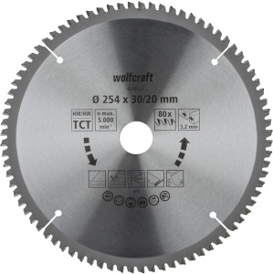 Пильный диск Wolfcraft 254 WF6543000, 254 мм