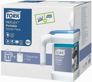 Дозатор для бумажных полотенец Tork Reflex, стартовый набор