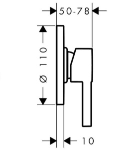 Смеситель для душа Hansgrohe Zesis S 74617000, хром
