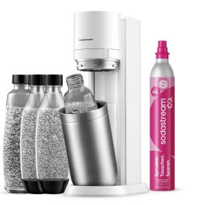 Комплект: Сифон SodaStream Duo белый +2 стеклянные бутылки + 2 пластиковые бутылки 1016814491