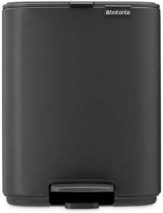 Мусорное ведро с педалью Brabantia Bo 237980, 7 л, минерально-серое